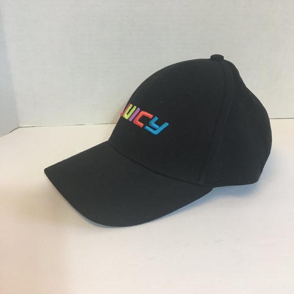 Juicy Couture Baseball Cap Colorful Embroidered Spellout Rainbow Logo Retro Y2K - Picture 2 of 7
